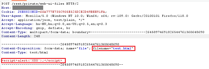 Uploading a HTML file